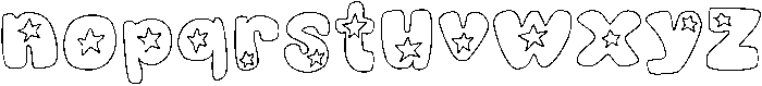 StarryEYED Regular otf (400) Font LOWERCASE