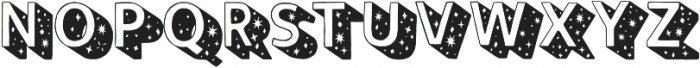 StarryTyped Regular otf (400) Font UPPERCASE