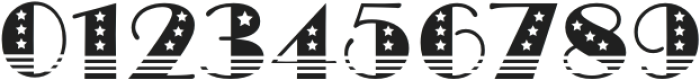 Stars And Stripes Regular otf (400) Font OTHER CHARS