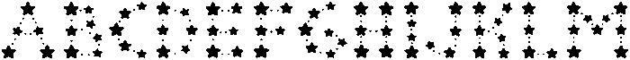 Stars Regular otf (400) Font UPPERCASE