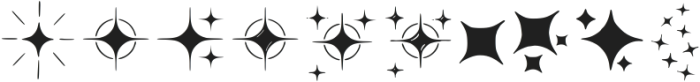 Stars Sparkles 2 Regular otf (400) Font OTHER CHARS