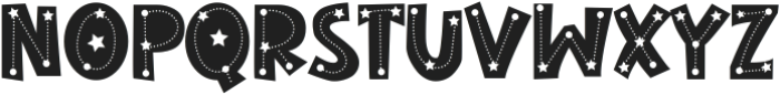 Starsup Regular ttf (400) Font UPPERCASE