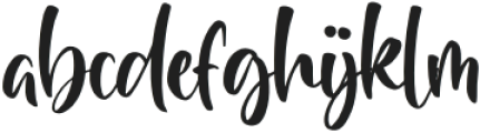 Stay Girly Regular otf (400) Font LOWERCASE