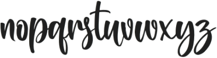 Stay Girly Regular otf (400) Font LOWERCASE