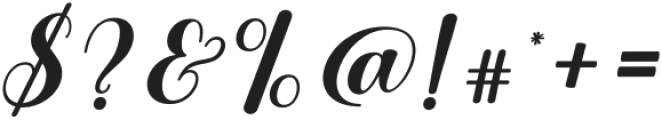 Stay Golden Italic Regular otf (400) Font OTHER CHARS
