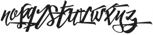 Stay High Regular SS2 otf (400) Font LOWERCASE