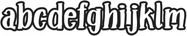Stay Magical Bold Outline otf (700) Font LOWERCASE