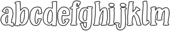 Stay Magical Outline otf (400) Font LOWERCASE