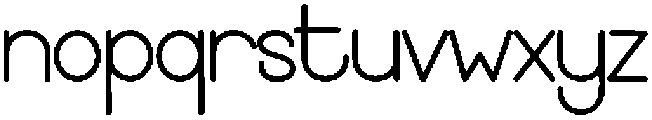Stay Pencil Regular otf (400) Font LOWERCASE