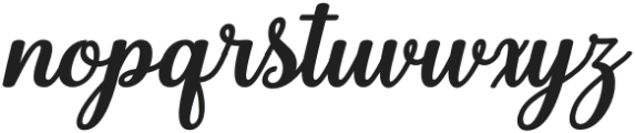 Stayblue Script Italic otf (400) Font LOWERCASE