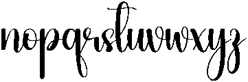 Staycation Regular otf (400) Font LOWERCASE