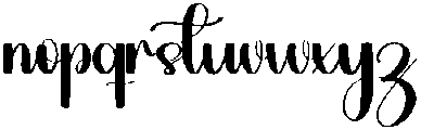 Staycation Regular otf (400) Font LOWERCASE