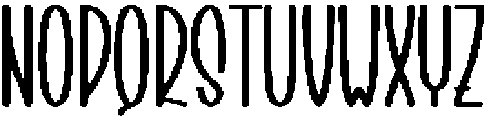 Staycation Regular otf (400) Font LOWERCASE