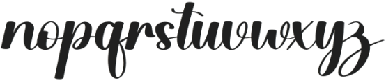 Staylish Regular otf (400) Font LOWERCASE
