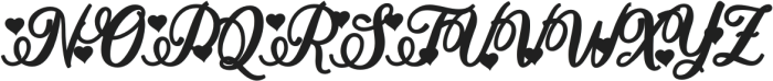 Stayola Heart Black otf (900) Font UPPERCASE