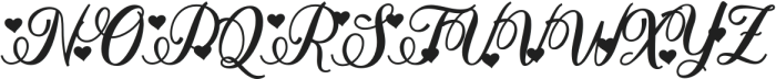 Stayola Heart Bold otf (700) Font UPPERCASE