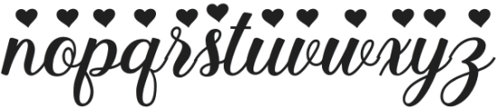 Stayola Heart Bold otf (700) Font LOWERCASE