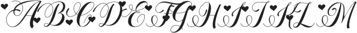 Stayola Heart otf (400) Font UPPERCASE