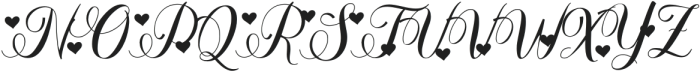 Stayola Heart otf (400) Font UPPERCASE