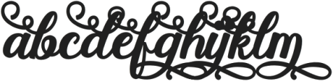 Stayola Swash Black otf (900) Font LOWERCASE