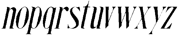 Steadfast otf (400) Font LOWERCASE