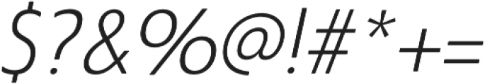 Steagal Light Italic otf (300) Font OTHER CHARS