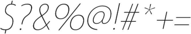 Steagal Thin Italic otf (100) Font OTHER CHARS