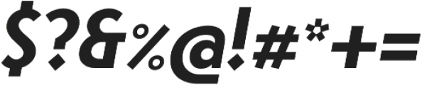 Steamer Bold Italic otf (700) Font OTHER CHARS