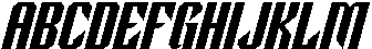 Steel Anthem Oblique otf (400) Font UPPERCASE