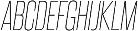 Steelfish ExtraLight Italic otf (200) Font UPPERCASE