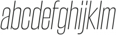 Steelfish ExtraLight Italic otf (200) Font LOWERCASE