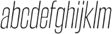 Steelfish Hammer Light Italic otf (300) Font LOWERCASE