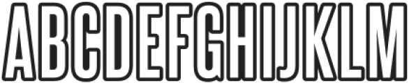 Steelfish Outline otf (400) Font UPPERCASE
