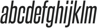 Steelfish Regular Italic otf (400) Font LOWERCASE
