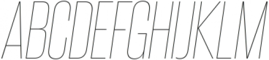 Steelfish UltraLight Italic otf (300) Font UPPERCASE
