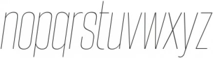 Steelfish UltraLight Italic otf (300) Font LOWERCASE