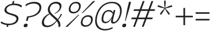 Steg Pro Exlight Italic otf (300) Font OTHER CHARS