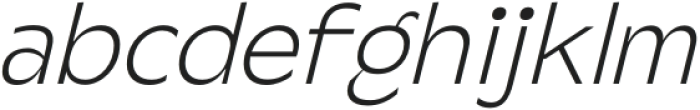 Steg Pro Exlight Italic otf (300) Font LOWERCASE