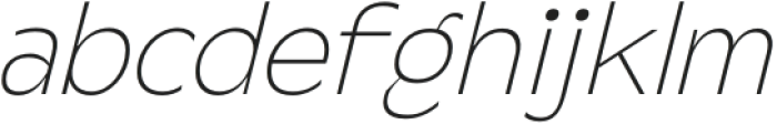 Steg Pro Hairline Italic otf (100) Font LOWERCASE