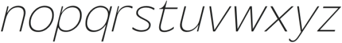 Steg Pro Hairline Italic otf (100) Font LOWERCASE