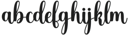 Stelagia Script Regular otf (400) Font LOWERCASE