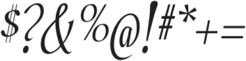 Stellar Swing Italic otf (400) Font OTHER CHARS