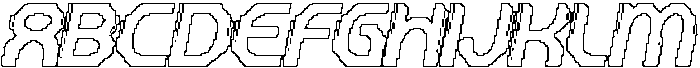 Stellen Pixel Outline otf (400) Font UPPERCASE