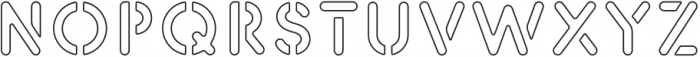 Sten Outline otf (400) Font LOWERCASE