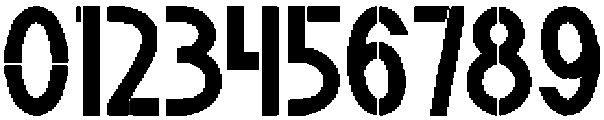 Stencil Bickors Regular otf (400) Font OTHER CHARS