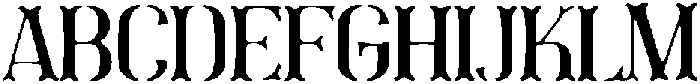 Stencil Blackletter Regular otf (900) Font UPPERCASE