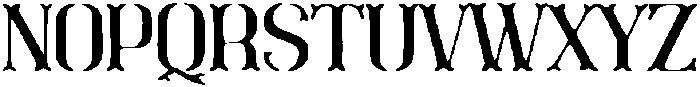 Stencil Blackletter Regular otf (900) Font UPPERCASE