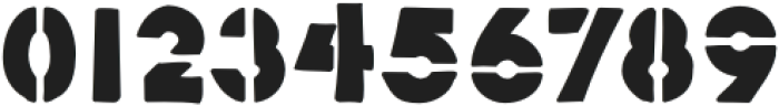 Stencil Force Regular otf (400) Font OTHER CHARS