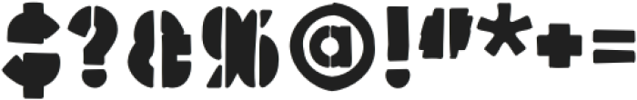 Stencil Force Regular otf (400) Font OTHER CHARS