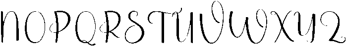 Stencil Handwriting Regular otf (400) Font UPPERCASE